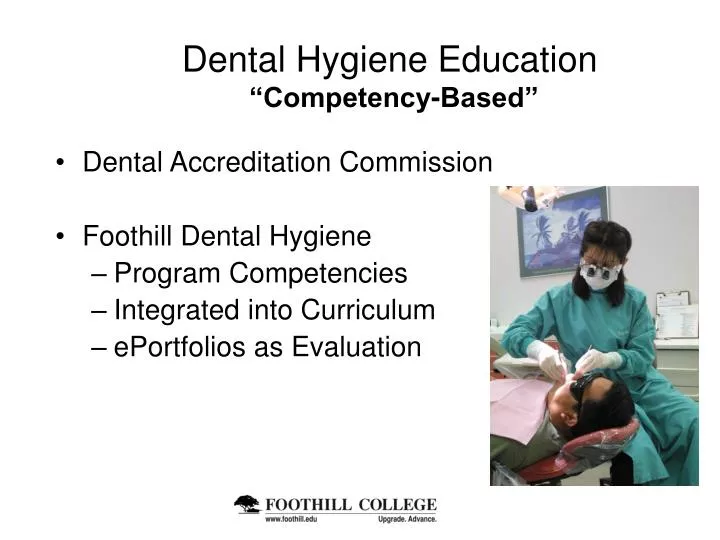 dental hygiene education competency based