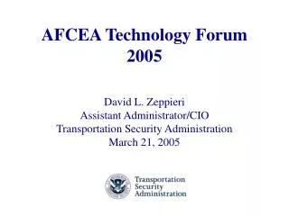 AFCEA Technology Forum 2005