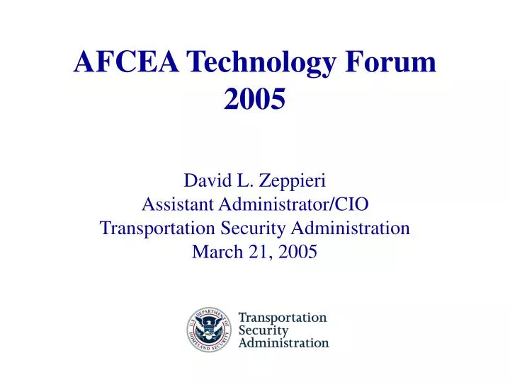 afcea technology forum 2005
