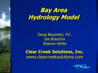 Bay Area Hydrology Model