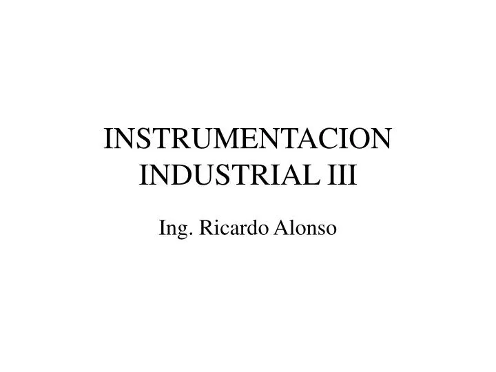 instrumentacion industrial iii