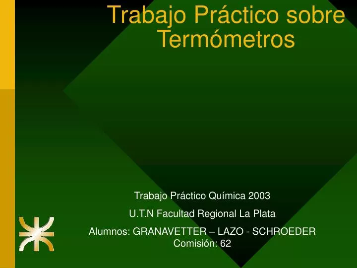 trabajo pr ctico sobre term metros