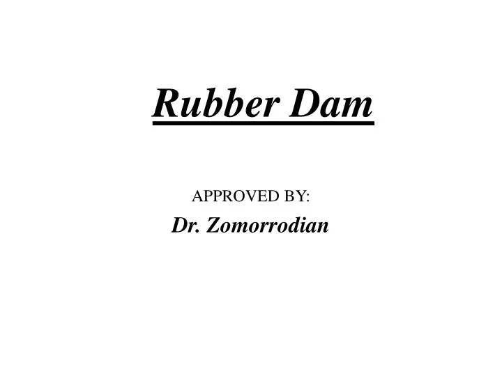 rubber dam