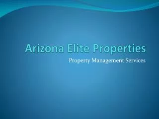 Arizona Elite Properties