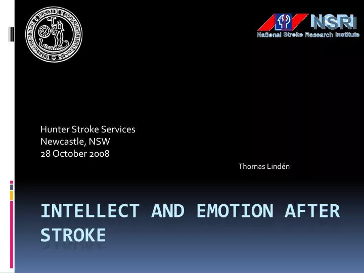 hunter stroke services newcastle nsw 28 october 2008 thomas lind n
