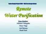 Remote Water Purification - slide 1