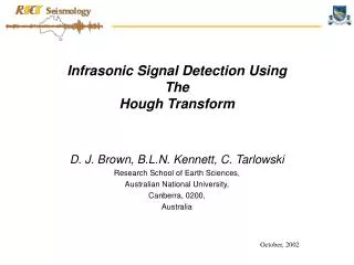 Infrasonic Signal Detection Using The Hough Transform