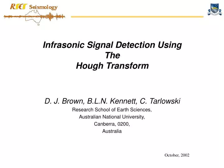 infrasonic signal detection using the hough transform