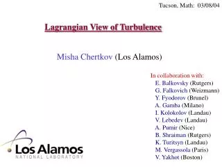 Lagrangian View of Turbulence