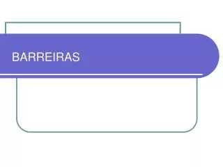 barreiras