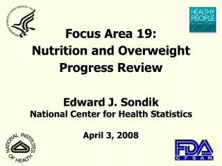 Focus Area 19: Nutrition and Overweight Progress Review