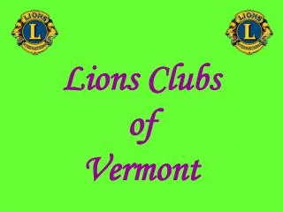 Lions Clubs of Vermont