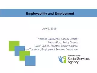 Employability and Employment