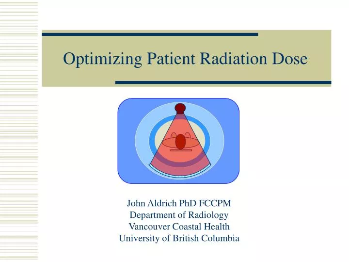 optimizing patient radiation dose