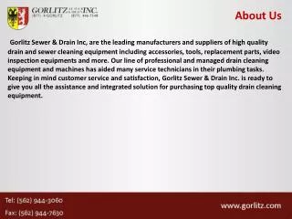 World's Leading Manufacturers Of Drain Cleaning Equipment