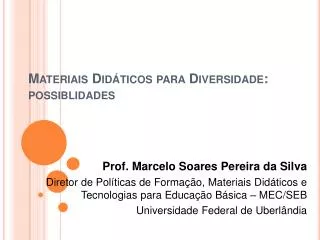 materiais did ticos para diversidade possiblidades