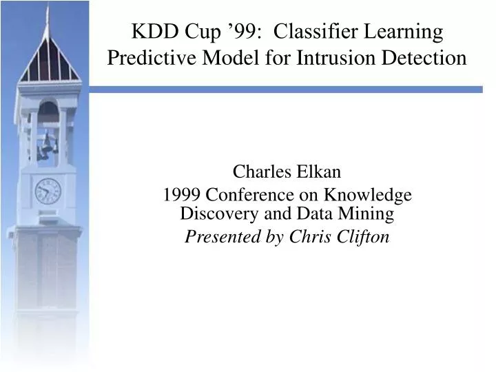kdd cup 99 classifier learning predictive model for intrusion detection