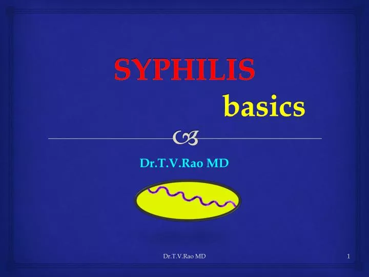 syphilis basics