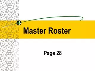 Master Roster