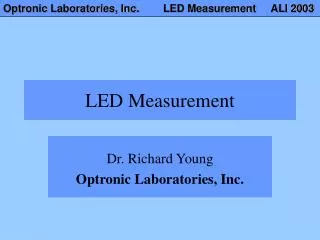 LED Measurement