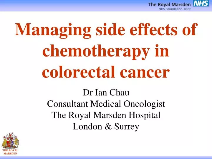 managing side effects of chemotherapy in colorectal cancer
