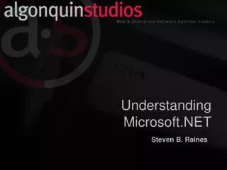 Understanding Microsoft.NET
