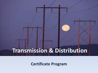 Transmission &amp; Distribution