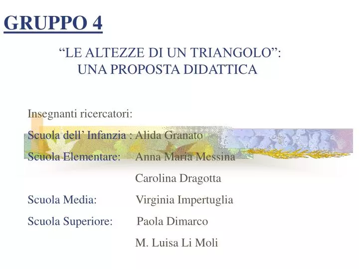 gruppo 4