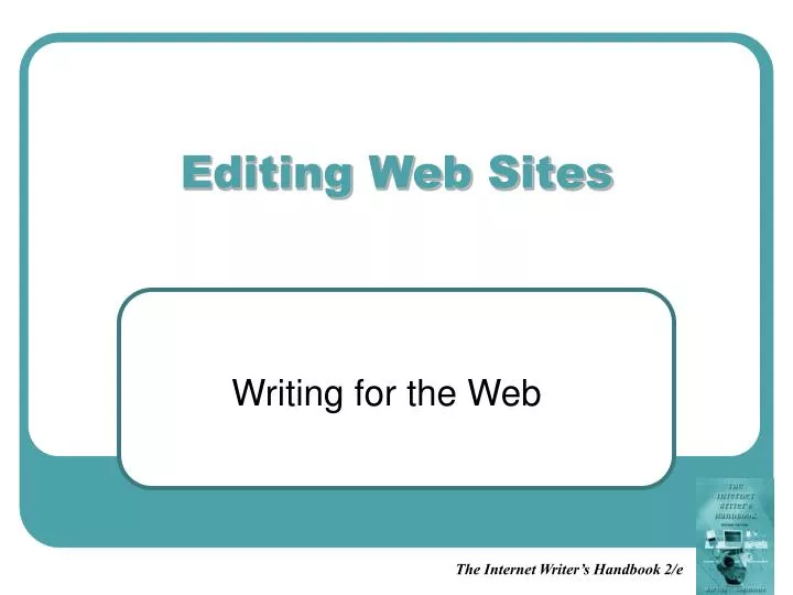 editing web sites