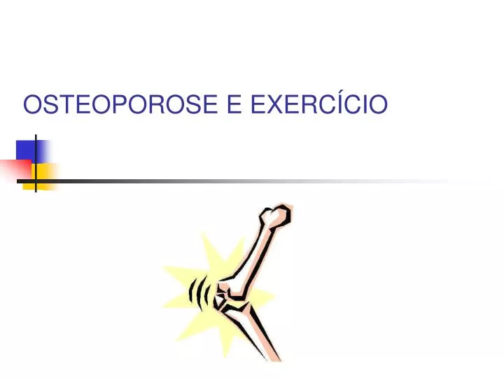 osteoporose e exerc cio