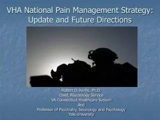 VHA National Pain Management Strategy: Update and Future Directions
