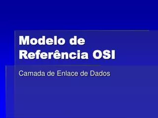 Modelo de Referência OSI