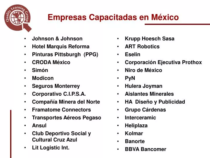 empresas capacitadas en m xico