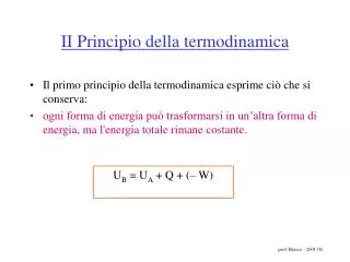 II Principio della termodinamica