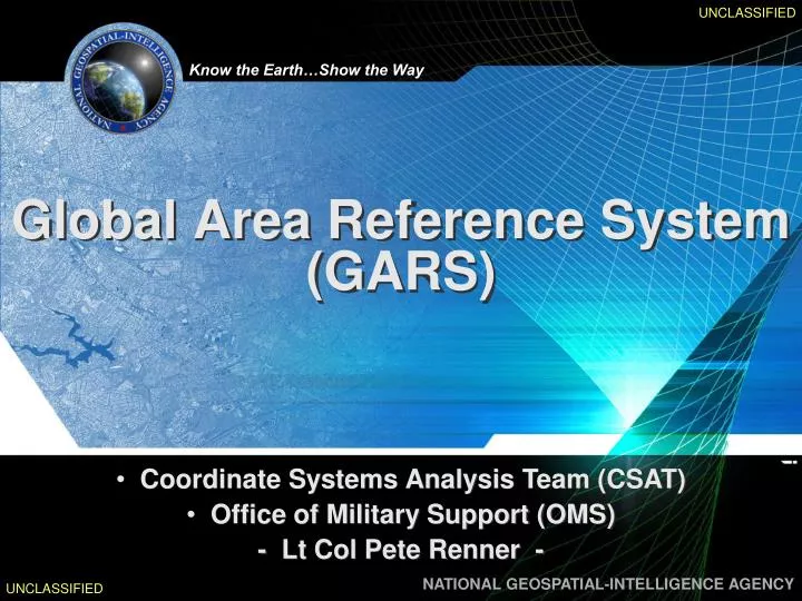 global area reference system gars