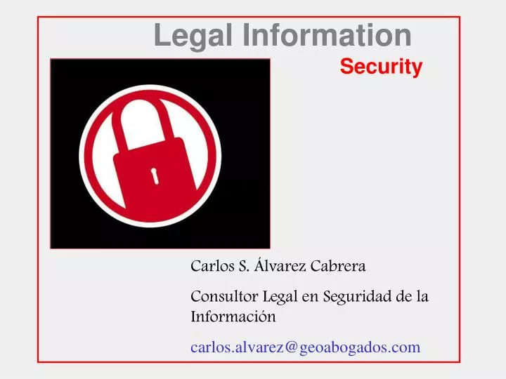 legal information