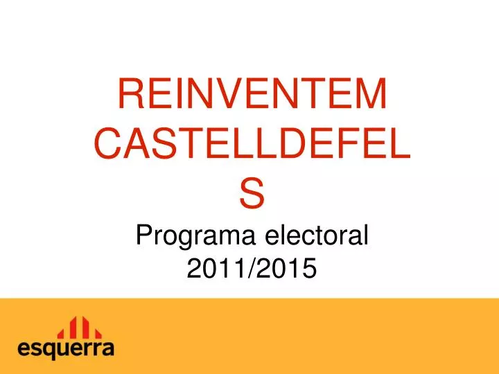 reinventem castelldefels programa electoral 2011 2015