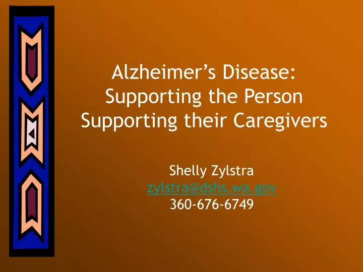 alzheimer s disease supporting the person supporting their caregivers