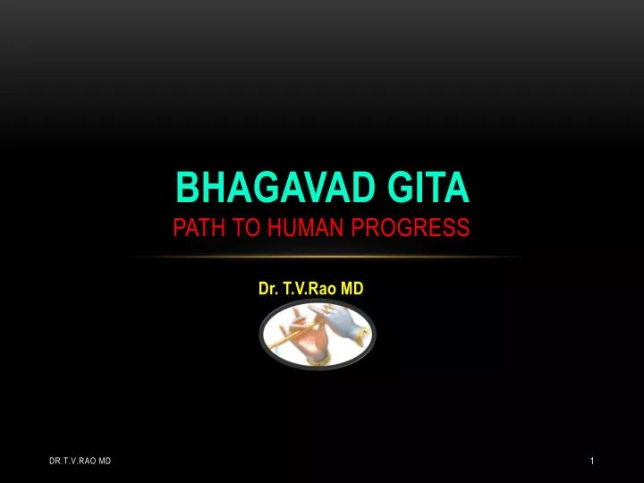 bhagavad gita path to human progress