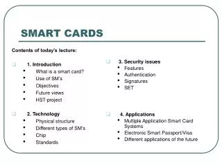 SMART CARDS