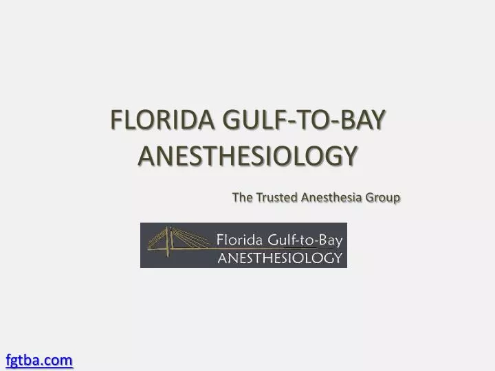 florida gulf to bay anesthesiology the trusted anesthesia group