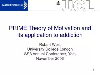PRIME Theory of Motivation and its application to addiction
