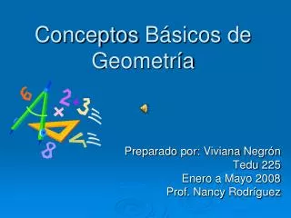 conceptos b sicos de geometr a