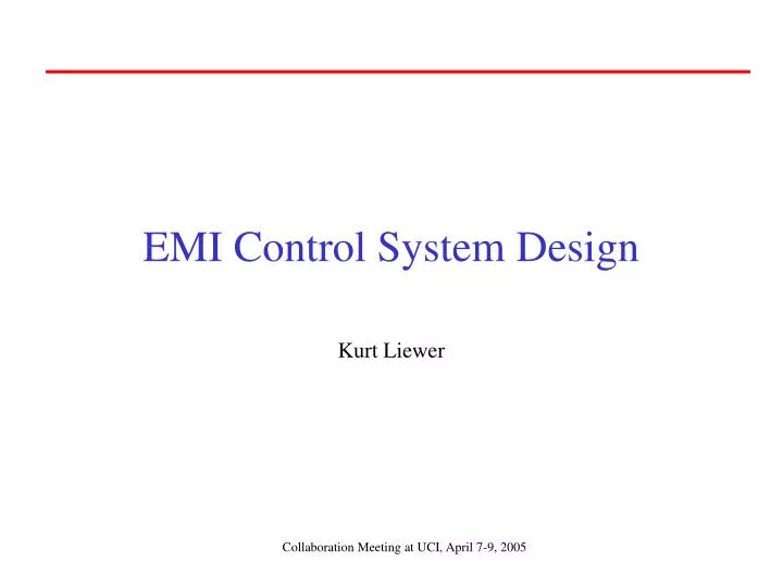 emi control system design