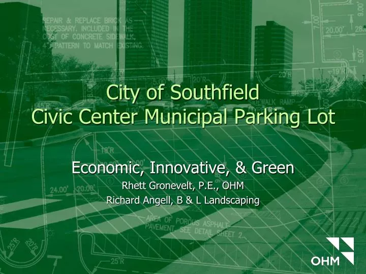 city of southfield civic center municipal parking lot