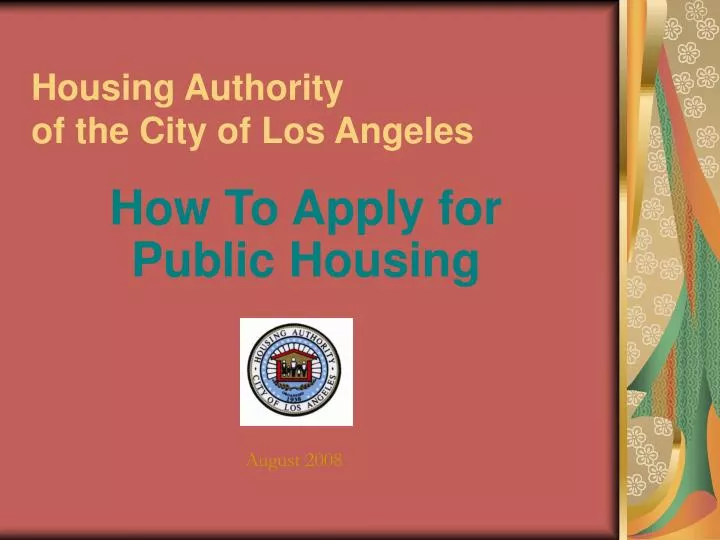 housing authority of the city of los angeles