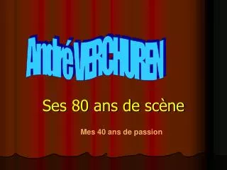 ses 80 ans de sc ne