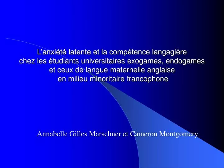 annabelle gilles marschner et cameron montgomery