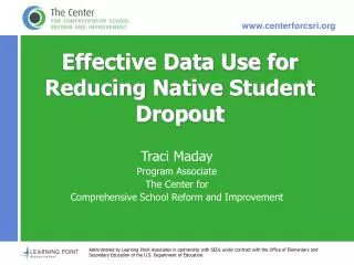 Effective Data Use for Reducing Native Student Dropout