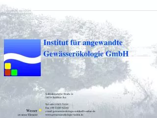 Institut für angewandte Gewässerökologie GmbH